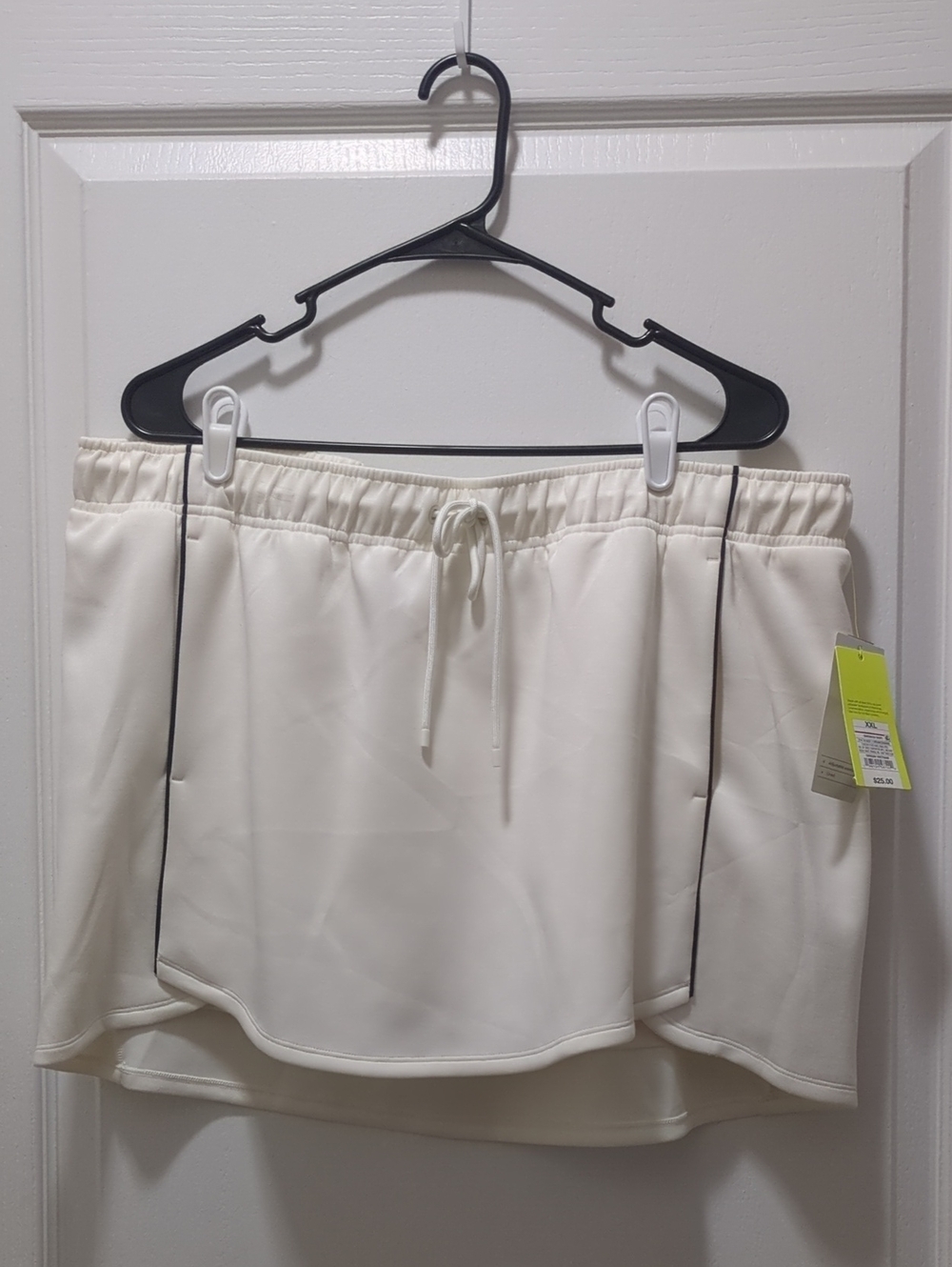 All In Motion NWT Ivory Athletic Skort with Black Trim